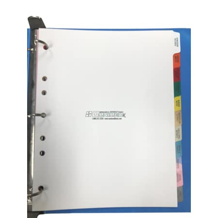 Omnimed Med Chart Diver Set, 11Tab, Preprinted Chart Dividers, Side Open, PK10 220902